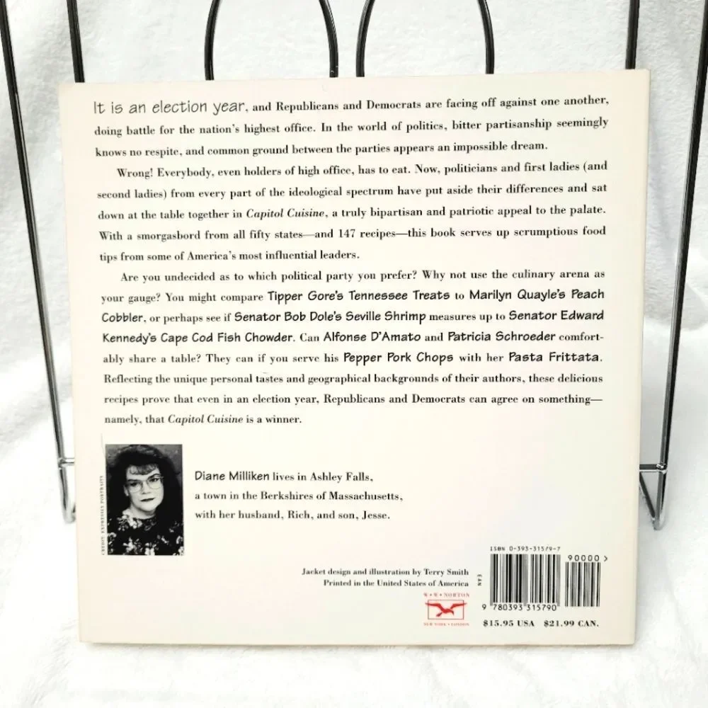 VTNG Capitol Cuisine Bipartisan Cookbook Recipes From The Hill 1996 Softcover